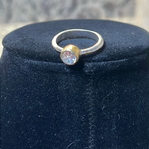 Two tone solitaire - Grace & Heart (Silpada)